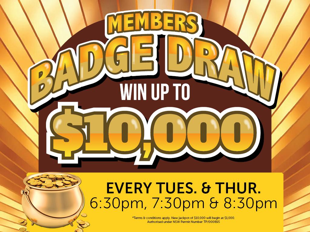 Members Badge Draw