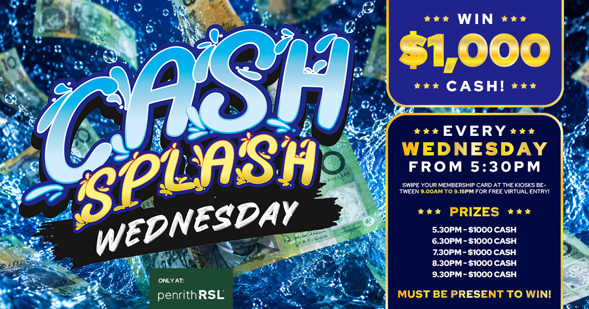 Cash Splash Wednesday
