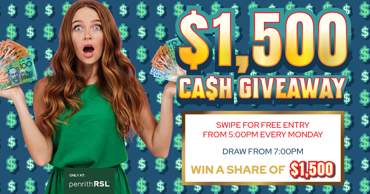 $1,500 Cash Giveaway