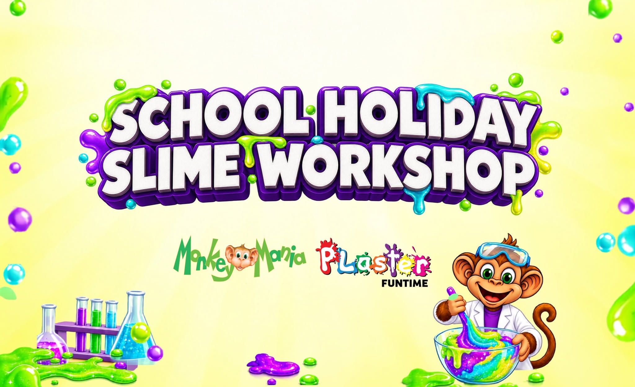 School Holiday Slime Workshop at Monkey Mania